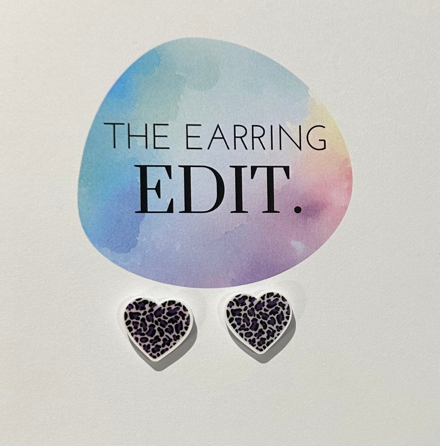 Purple Leopard Hearts