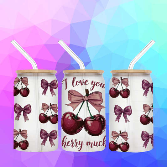 I Love You Cherry Much 16oz Tumblers
