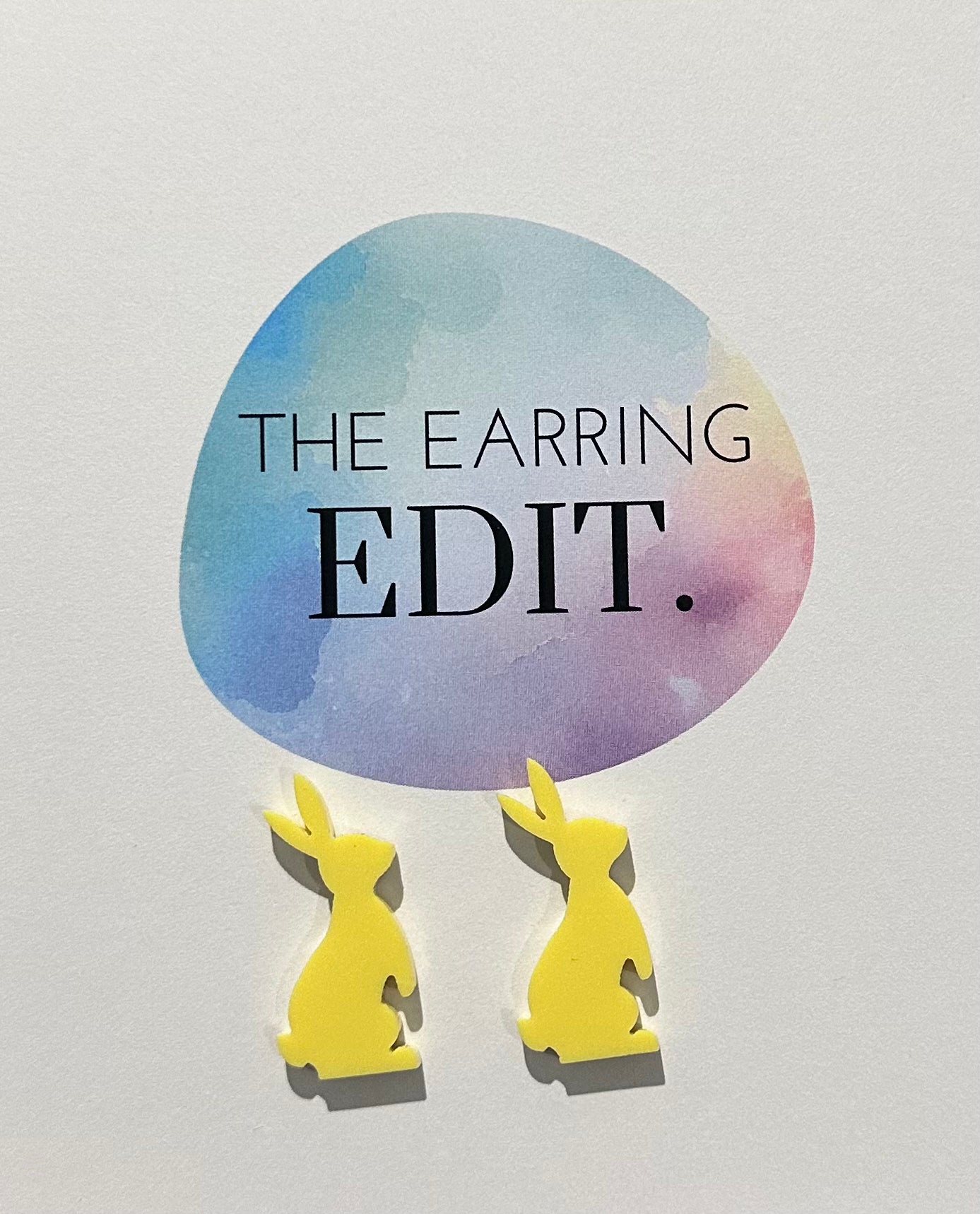 Pastel Yellow Easter Bunny