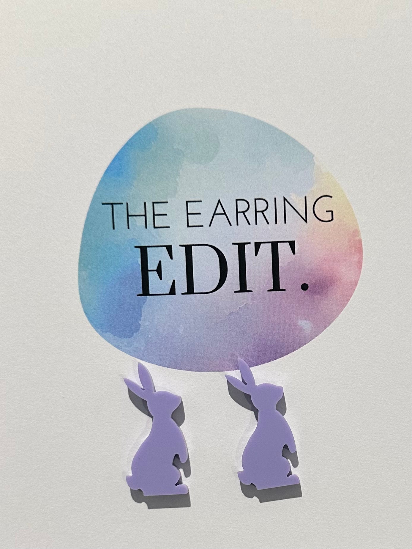 Pastel Purple Easter Bunny