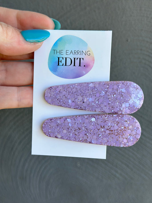 Lavender Luxe Hair Clips