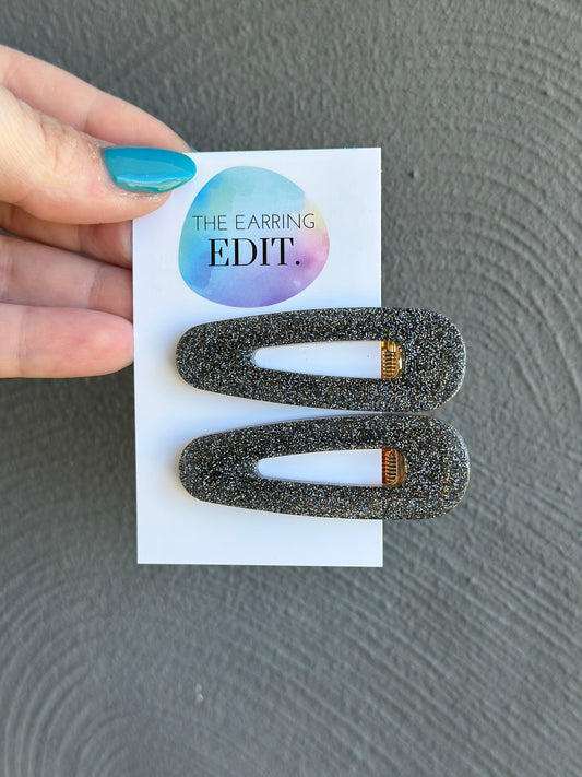 Midnight Spark Hair Clips