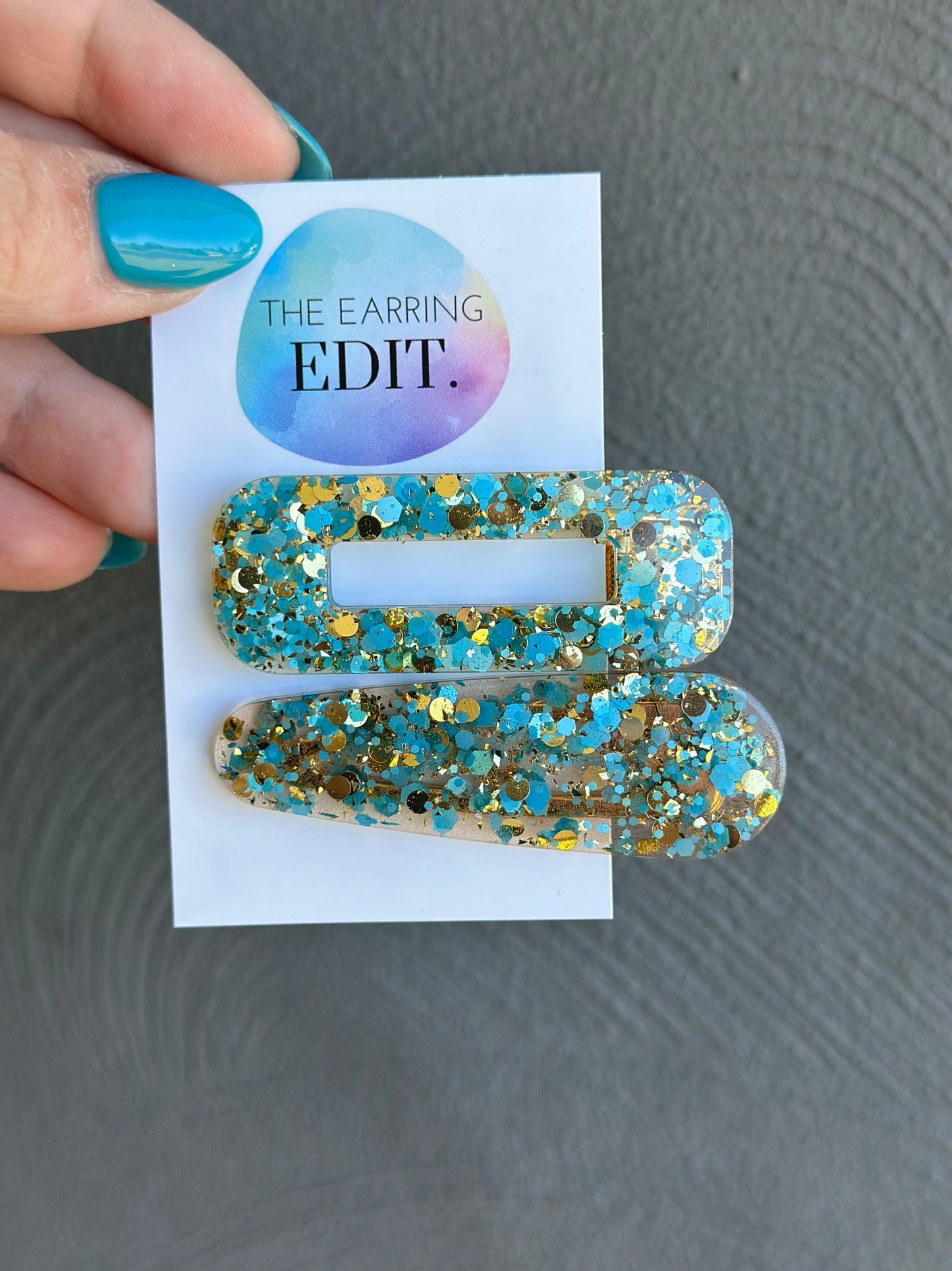 Ocean Gold Mix Hair Clips